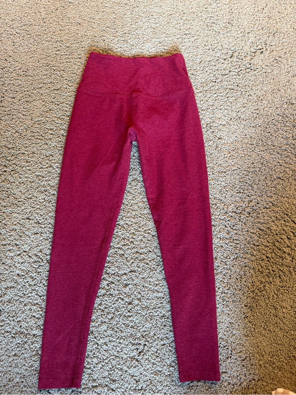 Beyond Yoga Girls' Magenta High-Rise Leggings